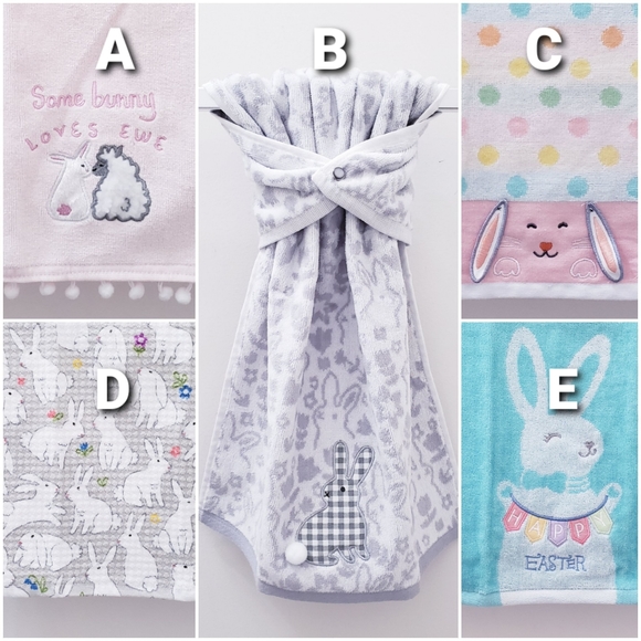 💟💖#9077 ●NEW! Easter themed Hang'N'Snap HAND Towel *Select your snap - Picture 15 of 15
